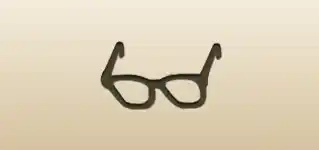 Eyeglasses silhouette