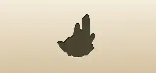 Crystals silhouette
