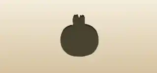 Pomegranate silhouette