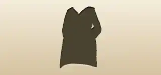 Bathrobe silhouette