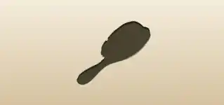 Hair Brush silhouette