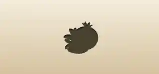 Pomegranate silhouette