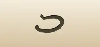 Horseshoe silhouette