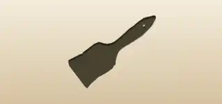 Paintbrush silhouette