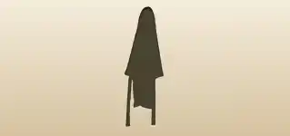 Bathrobe silhouette