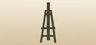 Easel silhouette
