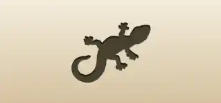 Lizard silhouette