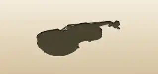 Violin silhouette