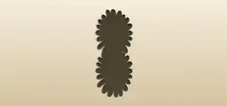 Chamomile silhouette