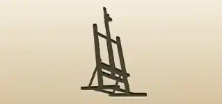 Easel silhouette