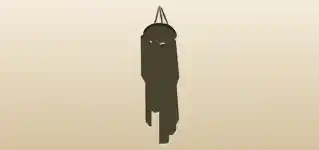 Wind Chimes silhouette