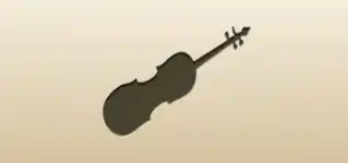 Violin silhouette
