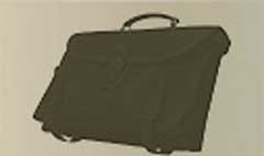 Briefcase silhouette #1
