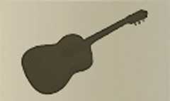 Guitar silhouette #1