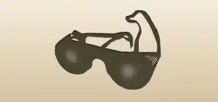 Goggles silhouette