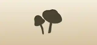 Mushrooms silhouette
