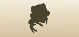 Frog silhouette