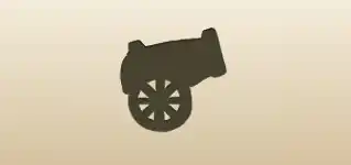 Cannon silhouette