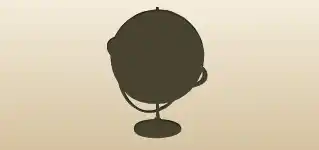 Globe silhouette