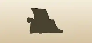 Typewriter silhouette