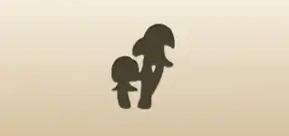 Mushrooms silhouette