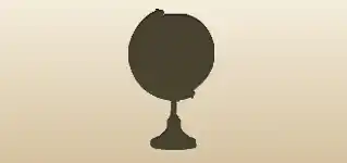 Globe silhouette