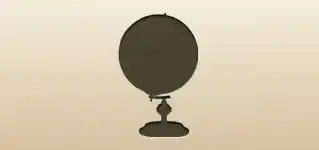 Globe silhouette