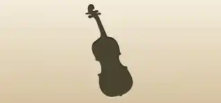 Violin silhouette