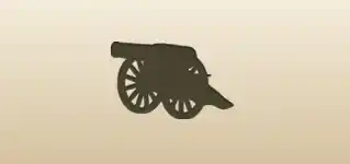 Cannon silhouette