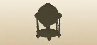 Globe silhouette