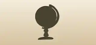 Globe silhouette