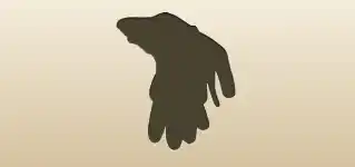 Gloves silhouette