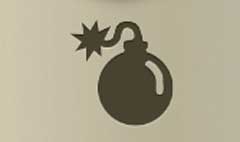 Bomb silhouette