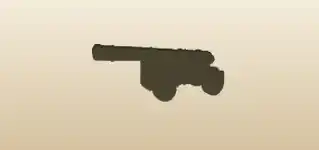 Cannon silhouette