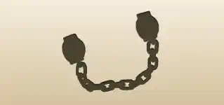 Shackles silhouette