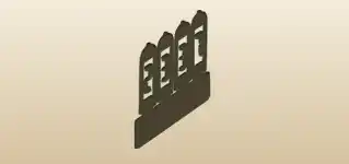 Nixie Tube Clock silhouette