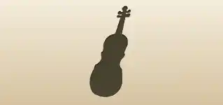 Violin silhouette