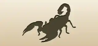 サソリのシルエット