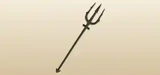 悪魔の三叉槍のシルエット