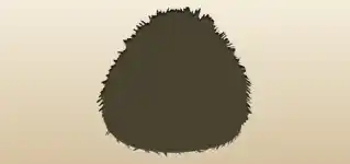 ハリネズミのシルエット