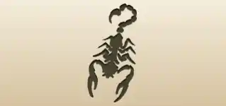サソリのシルエット