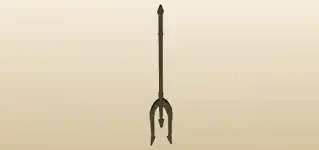悪魔の三叉槍のシルエット