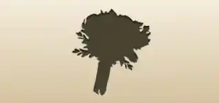 花束のシルエット