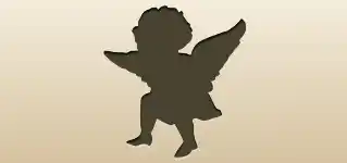 天使のシルエット
