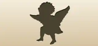 天使のシルエット