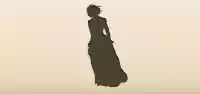 ウェディングドレスのシルエット