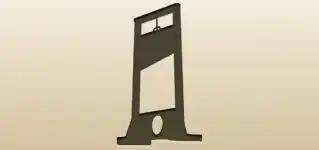 ギロチンのシルエット
