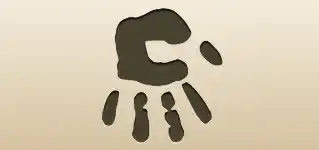 手形のシルエット