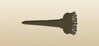 たいまつのシルエット