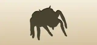 クモのシルエット